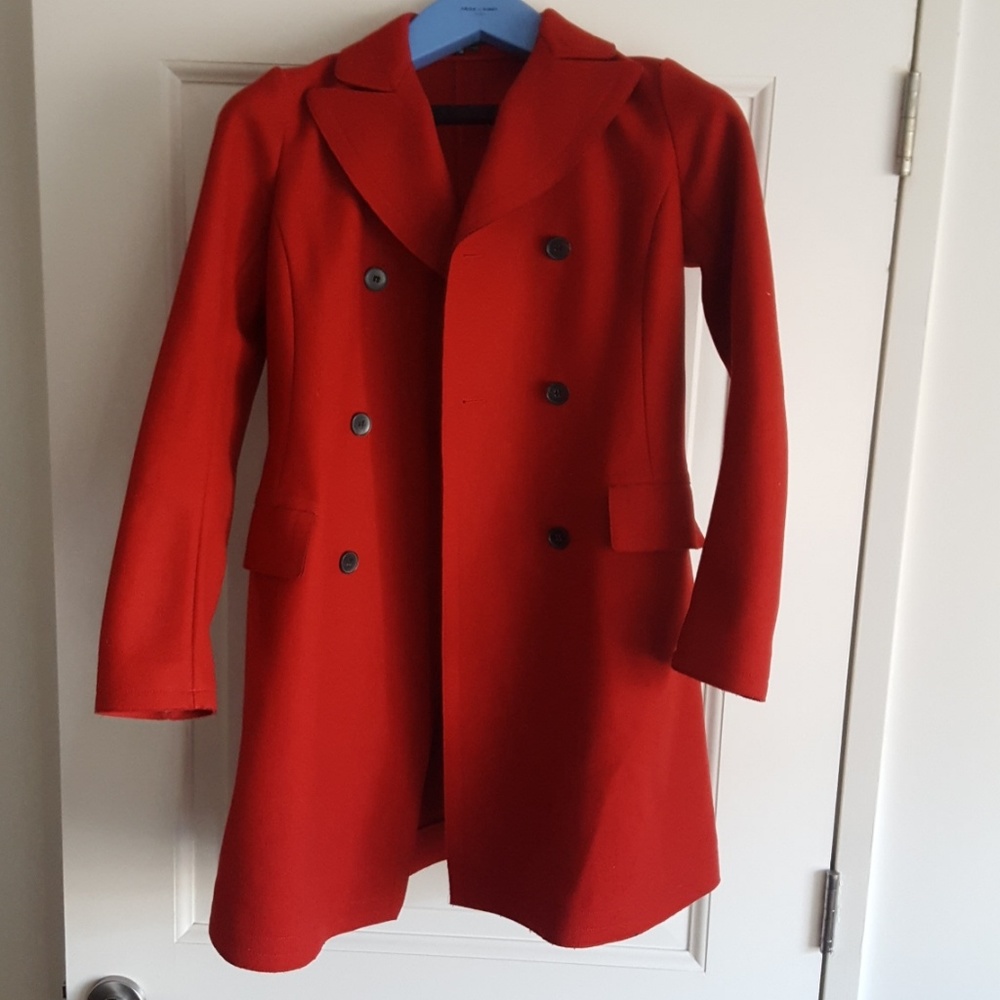 Red Theory Wool/Cashmere Peacoat